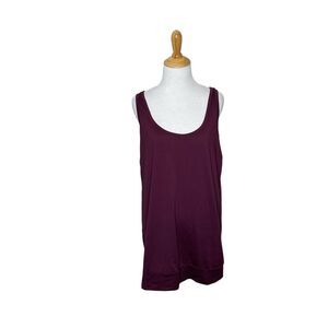 Champion Athletic wear Maroon Burgundy Open Back Tank Top Size XL Womens